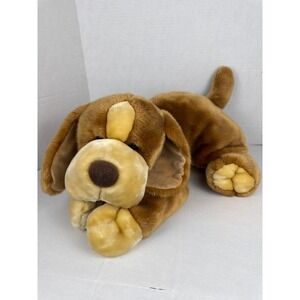 Vintage Animal Alley Darby Puppy Dog Brown Tan Floppy Plush Toys R Us Jumbo 26"